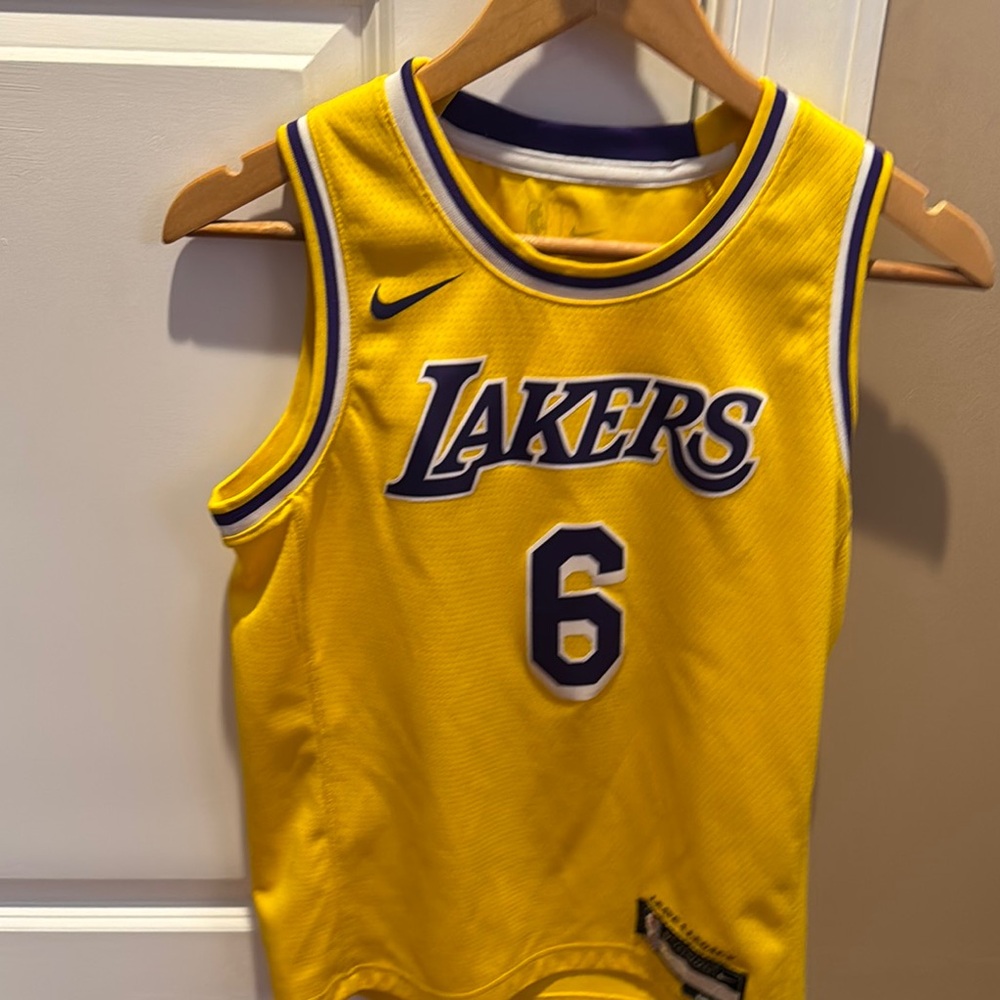 Nike Lakers Gold Jersey with Purple Trim